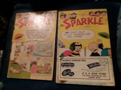 Buy Sparkle Comics #26 & 27 United Features 1953 Golden Age Nancy & Sluggo Lil Abner • 26.08£