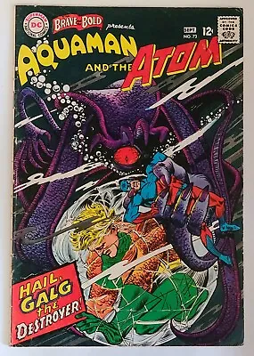 Buy     Brave And The Bold #73 (presents) Aquaman & The Atom  (dc 1967) Silver Age!! • 17.78£