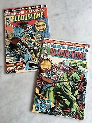 Buy Marvel Presents #1 And #2 KEY 1st Ulysses Bloodstone! (Marvel, 1975) • 19.77£