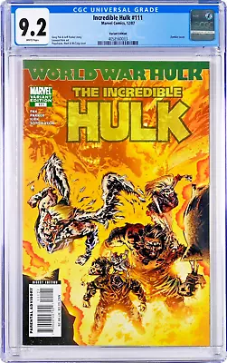Buy Incredible Hulk #111 CGC 9.2 (Dec 2007, Marvel) Zombie Cover Variant Edition • 36.34£