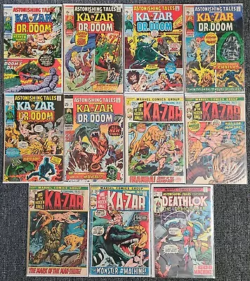 Buy Astonishing Tales #1 4-9 11 13 14 33 (1970) Kazar & Dr.Doom. Marvel Bronze Age  • 71.50£