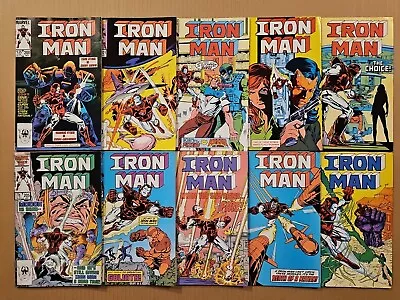 Buy Iron Man #200-209 Complete Lot Of 10 New Armor Marvel 1985 VF Avg • 23.98£
