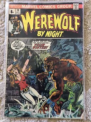 Buy Werewolf By Night - Marvel Comics - 1973 - Issue 10 • 25£