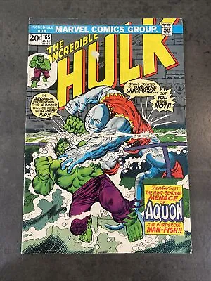 Buy Incredible Hulk 165 VF 8.0 Marvel Bronze • 8.79£