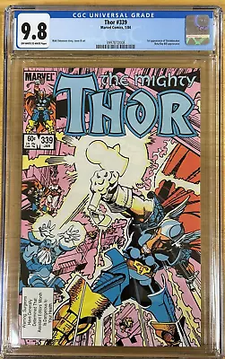 Buy 🔥 Thor #339 Cgc 9.8 Marvel Comics 1984 1st Stormbreaker 3rd Beta Ray Bill Nm🔥 • 71.15£
