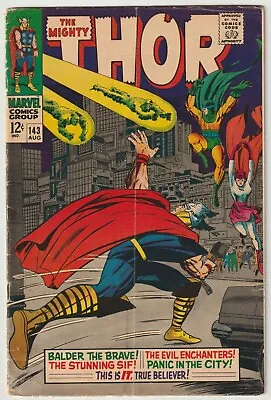 Buy The Mighty Thor #143 (Marvel 1st Series 1962)   FN • 24.95£