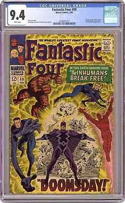Buy Fantastic Four #59 CGC 9.4 1967 4328972013 • 256.28£