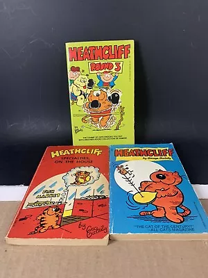Buy *Lot Of 3* Whitman VINTAGE Comic Books ~ Heathcliff Paperback Funny Pages • 11.94£