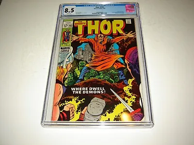 Buy Thor #163  CGC 8.5 Silver Age Marvel 2nd Cameo App Of Him - White Pages  • 145.16£