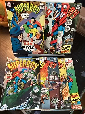 Buy 10 Comic Lot Superboy #151-190 Dc 1968-72 Neal Adams Silver/bronze Age Superman • 23.71£
