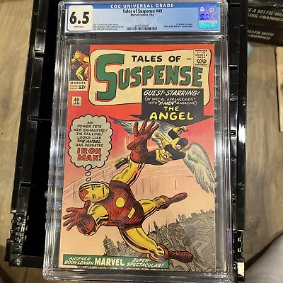 Buy TALES OF SUSPENSE #49 CGC 6.5 IRON MAN 1ST X-MEN CROSSOVER (White Pages) • 415.58£