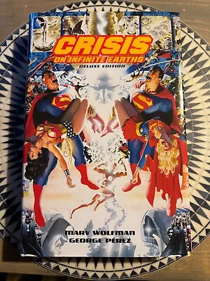 Buy CRISIS ON INFINITE EARTHS DELUXE EDITION HARDCOVER - Signed Wolfman & Perez • 125£