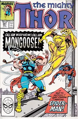 Buy Marvel Thor, #391, 1988, 1st App Erik Masterson As Thunderstrike, Spider-Man • 4.99£