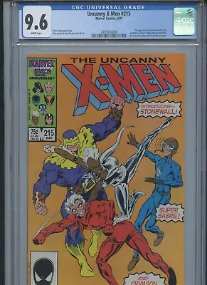 Buy Uncanny X-Men #215 1987 CGC 9.6 (1st App Of Stonewall) • 31.98£