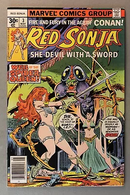 Buy Red Sonja #3 *1977*  Web Of The Spider-Queen!  Never Read But Not Perfect... • 15.89£