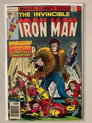 Buy Iron Man #101 Newsstand Marvel 1st Series Frankenstein 5.0 VG/FN (1977) • 6.36£