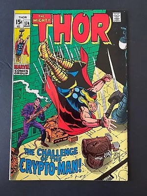 Buy Thor #174 - 1st Appearance Crypto-Man (Marvel, 1962) VF/NM • 33.18£