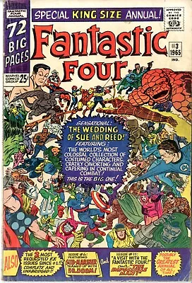 Buy Fantastic Four Annual  # 3   VERY GOOD   1965   Sue & Reed Marry   Most Marvel • 47.44£
