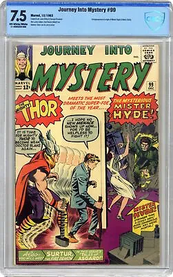 Buy Thor Journey Into Mystery #99 CBCS 7.5 1963 21-0D8C534-006 • 194.64£