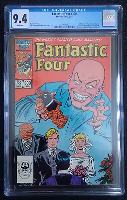 Buy Fantastic Four #300 👓 CGC 9.4 WHT 👓 Human Torch Gets Hitched! 1987 • 38.86£