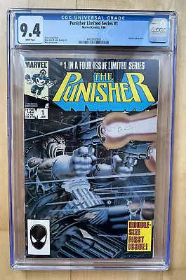 Buy Punisher Limited Series 1 Marvel 1986 Mike Zeck White Pages CGC 9.4 • 127.92£