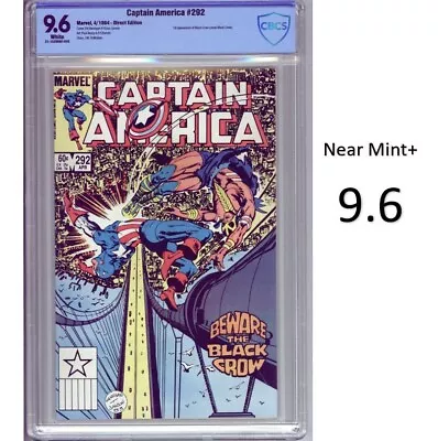 Buy Captain America #292 - Key & 1st Appearance Of Black Crow! CBCS 9.6 - New Slab! • 61.56£