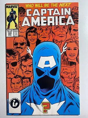 Buy Marvel Comics Captain America #333 (1987) Nm/mt Comic • 30.87£