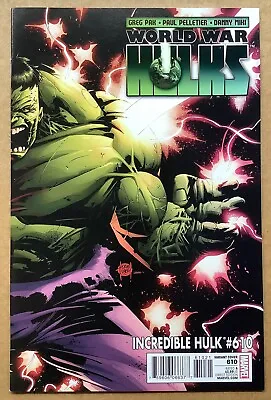 Buy INCREDIBLE HULK #610 (2010) Marvel WW Hulks; Pak, Pelletier; 1:20 Kubert Variant • 13.99£