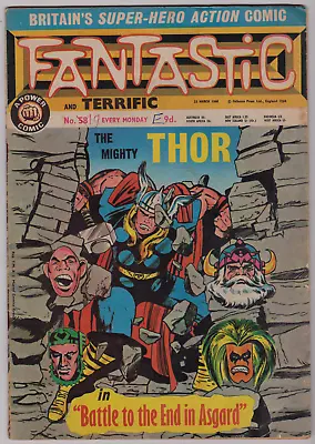 Buy Fantastic #58 March 23,1968 THOR Journey Into Mystery #123 Cover/Story VG/FN • 16.09£
