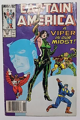 Buy Marvel Captain America #342 - 1988 Viper, Nomad & Falcon • 2.37£