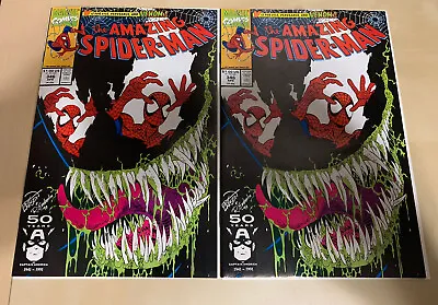 Buy AMAZING SPIDERMAN #346 - (NM) 2 X Copies : Erik Larsen Venom Cover • 35.09£