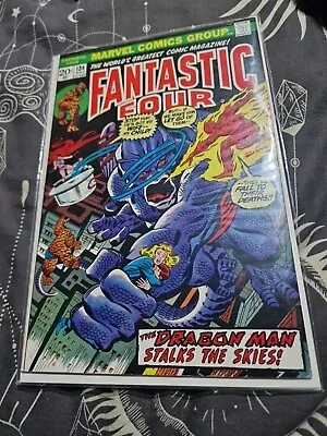 Buy FANTASTIC FOUR #134 VF, John Buscema Cvr & Art, Dragon Man, Gideon, Marvel 1973 • 3£