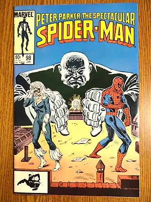 Buy Peter Parker Spectacular Spider-man #98 Key VF+ 1st Spot Black Cat Verse Marvel • 41.52£