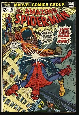 Buy Amazing Spider-Man #123 FN/VF 7.0 Luke Cage Hero For Hire! Gil Kane Art! • 44.34£