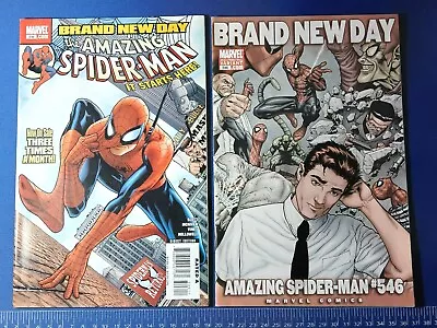 Buy Marvel Amazing Spider-Man Brand New Day #546 KEY W/ 2nd Print Variant Slott 2007 • 15.81£