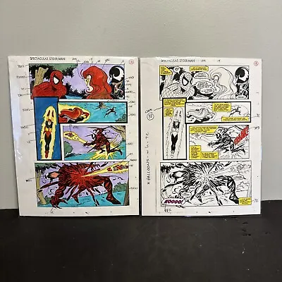 Buy Original Comic Art Spectacular SPIDER-MAN #202 COLOR GUIDE Page 18 Bob Sharen • 79.06£
