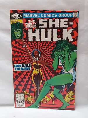Buy Savage She-Hulk #15 VF+ 1st Print Marvel Comics 1981 [CC] • 5.99£
