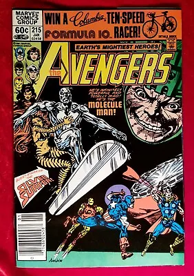 Buy 1981 The AVENGERS #215 NEWSSTAND Silver Surfer Cover App 80s Vtg Comic Thor • 5.34£