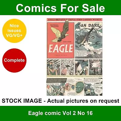 Buy Eagle Comic Vol 2 No 16 - VG/VG+ - 27 July 1951 - Cricket Feature • 7.99£