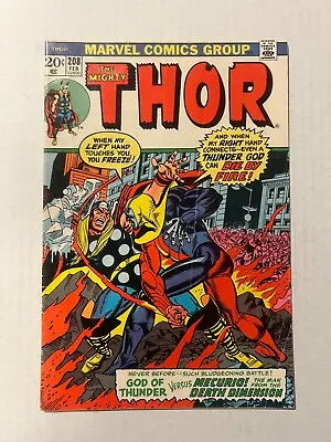 Buy The Mighty Thor #208 1st Appearance Of Mercurio The 4-d Man Gil Kane Cover Art • 8£