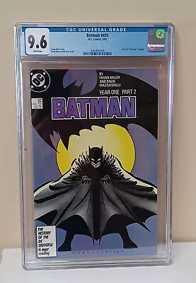 Buy BATMAN #405 (DC, 1987) CGC Graded 9.6 ~ FRANK MILLER ~ YEAR ONE ~ White Pages • 59.37£