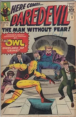 Buy Daredevil 3 - 1964 - 1st Owl - Fine - • 249.99£