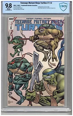 Buy Teenage Mutant Ninja Turtles  #113  CBCS  9.8  NMMT  Wht Pgs  1/21  Lesniewski R • 55.97£