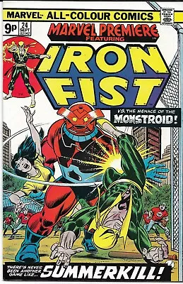 Buy MARVEL PREMIERE #24 Pence Copy - Back Issue IRON FIST • 14.99£