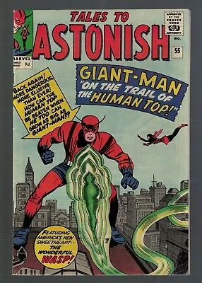 Buy Marvel Comics Tales To Astonish 55 8.5 VFN+  Avengers 1964 Giant Man Trial  • 124.99£