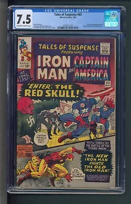 Buy Tales Of Suspense #65 CGC 7.5 OWTW Pages 1st Silver Age Red Skull • 341.57£