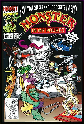 Buy Monster In My Pocket #1 1991 1st Appearance Optioned 12/23 Harvey Comics Vf-nm • 35.96£