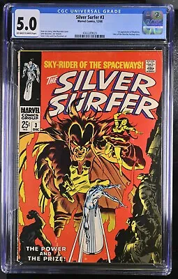 Buy Silver Silver #3 Cgc 5.0 - Ow/wp - Vg+ 1st  Mephisto • 297.87£