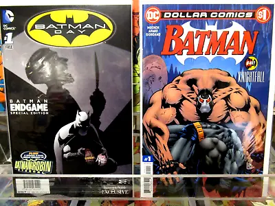 Buy BATMAN #1 Dollar Comics BANE Knightfall #427 & BATMAN DAY 1 ENDGAME Exclusive NM • 4.34£