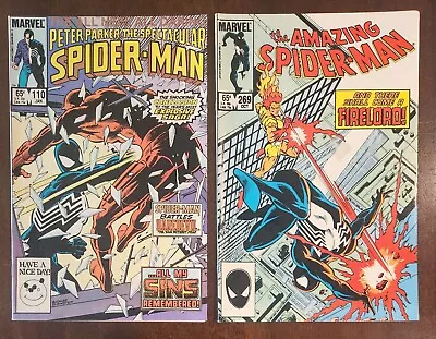 Buy Spectacular Spiderman #110 FVF And Amazing Spiderman 269 VG • 4.80£